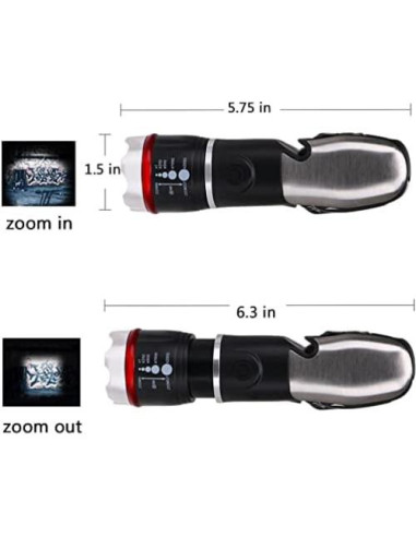 Linterna LED Multiherramienta GaiGaiMall 7 en 1 para Emergencias