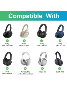 Funda para Auriculares XANAD Negra, Compatible con JBL, Beats, Sony 2