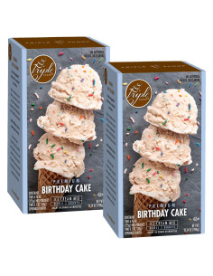 Mezcla de Helado Triple Scoop Pastel de Cumpleaños 351g