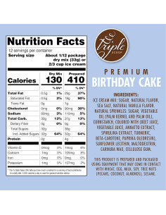 Mezcla de Helado Triple Scoop Pastel de Cumpleaños 351g 2