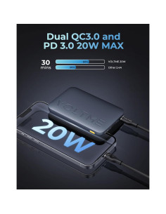 Cargador Portátil VOLTME 10000mAh Carga Rápida 22.5W USB-C 2