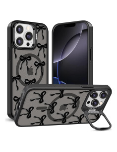 Funda Magnética TQLGY para iPhone 13 Pro, Negra, A Prueba de Golpes