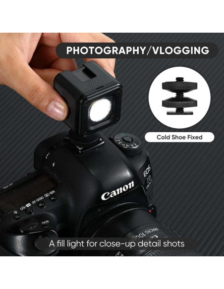 Kit de Luz LED Portátil Aiffoto ZM01 con Difusor y Montura