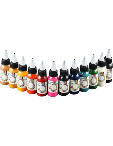 Kit de Aerógrafo para Uñas OPHIR con Compresor y 12 Tintas