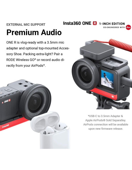 Cámara de acción Insta360 ONE R 1" Edición + 128GB Cámara de acción Insta360 ONE R 1" Edición + 128GB