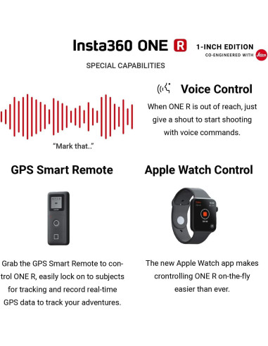 Cámara de acción Insta360 ONE R 1" Edición + 128GB
