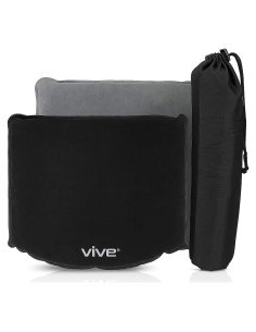 Cojín Inflable Auto-inflable Vive 38x35.5cm Negro