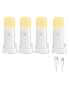 Luces Nocturnas con Sensor de Movimiento Creweel - Paquete de 4