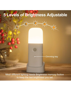 Luces Nocturnas con Sensor de Movimiento Creweel - Paquete de 4 2