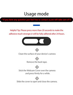 Cubierta de Cámara Frontal EYSOFT para iPhone 14 Pro/Max - Negro 2