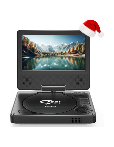 Reproductor DVD portátil PJGCWB 7.5" pantalla giratoria