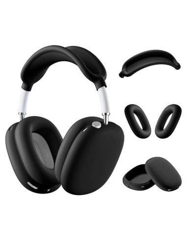 Funda de Silicona 3 en 1 para Auriculares AirPods Max - Negro