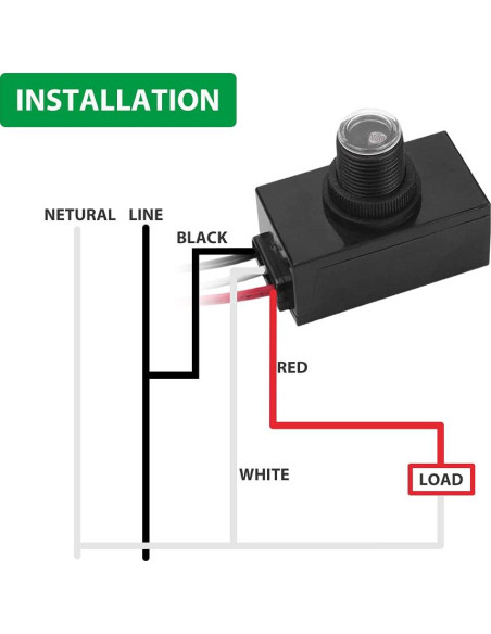 Sensor de Luz Fotocélula LIPU LP-403C para Exterior 1000W