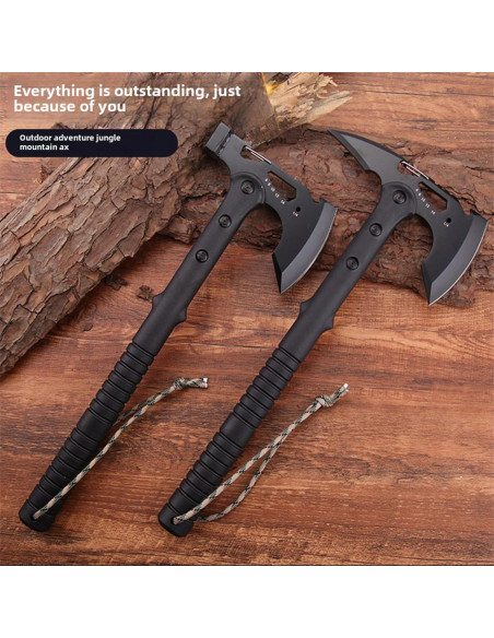 Hacha de Camping Skuaoy Táctica con Martillo 38.4x16.5 cm