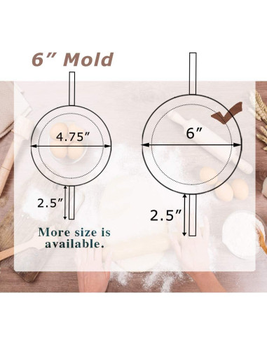 Prensa de Empanada COTEY 15 cm Acero Inoxidable Manual