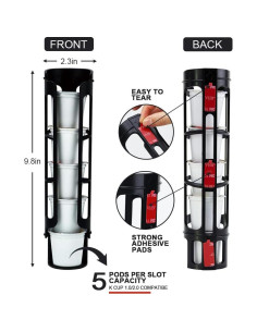 Soporte para cápsulas de café K-Cup SUNGRACE - 2 unidades, negro 2