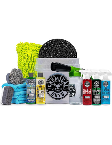 Kit de Lavado de Autos Chemical Guys HOL126 - 14 Piezas