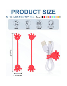 Correas Magnéticas de Silicona PATIKIL - 10 Pcs Multicolor 2