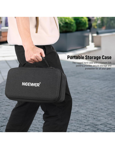 Kit de Vlogging NEEWER con Luz LED RGB y Micrófono Inalámbrico Kit de Vlogging NEEWER con Luz LED RGB y Micrófono Inalámbrico