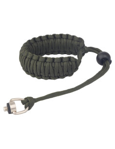 Correa de Muñeca Paracord Verde Militar para Cámara DSLR y Acción