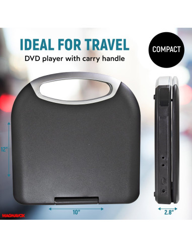 Reproductor DVD/CD Portátil Magnavox MTFT750-BK 7" Negro