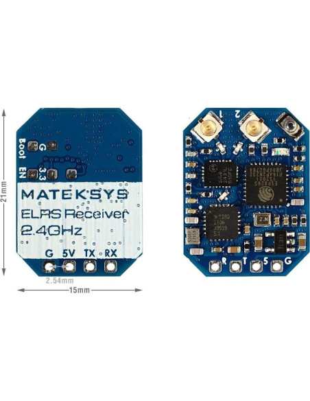 Receptor MATEK ELRS-R24-D 2.4GHz para Drones RC FPV