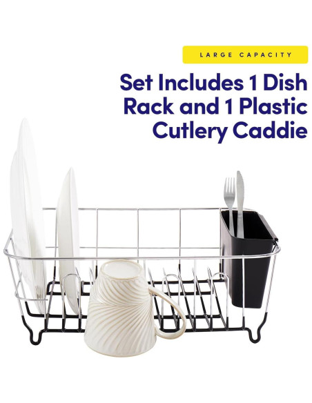 Escurridor de Platos Compacto Sweet Home Collection 2 Piezas