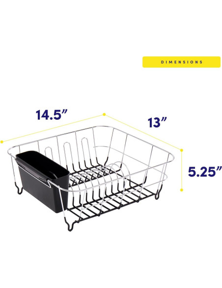 Escurridor de Platos Compacto Sweet Home Collection 2 Piezas
