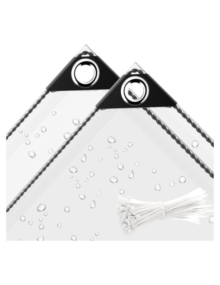 Lona Impermeable Transparente TEENKON 0.91x1.83m 11.8 Mil