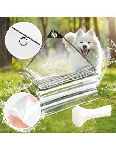 Lona Impermeable Transparente TEENKON 0.91x1.83m 11.8 Mil