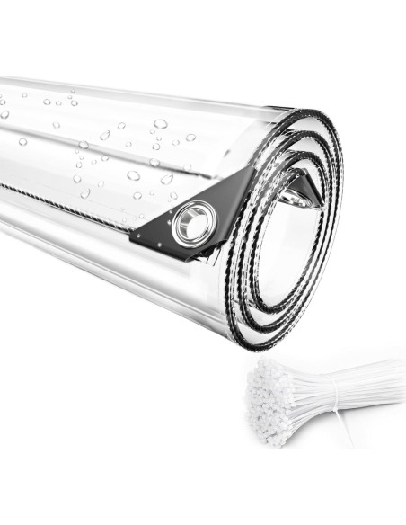 Lona Impermeable Transparente TEENKON 0.91x1.83m 11.8 Mil