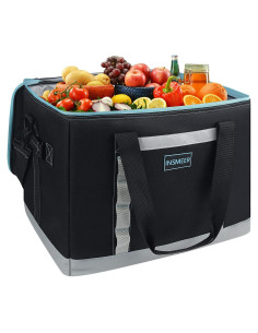 Bolsa Térmica Aislada INSMEER 48L Negra para Camping