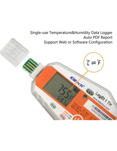 Registrador de Datos Elitech LogEt 1 TH -30C a 70C USB