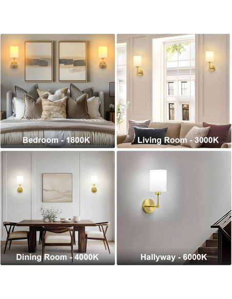 Aplique de Pared Inalámbrico KARTOOSH 34.29 cm Dorado Aplique de Pared Inalámbrico KARTOOSH 34.29 cm Dorado