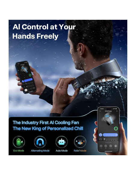 Ventilador de Cuello TORRAS COOLiFY Cyber 2025 Recargable