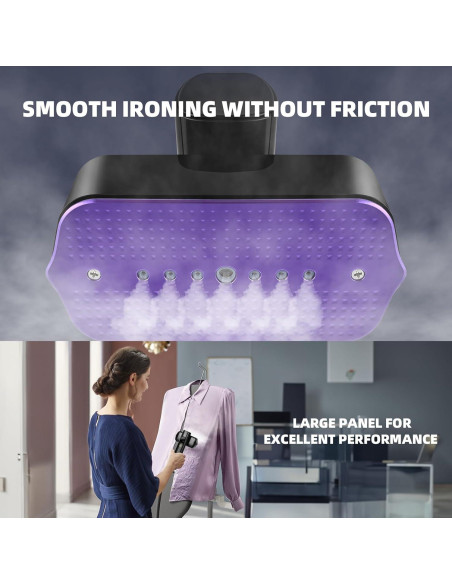 Vaporizador de Ropa Hetaoe 1000W Portátil 100ml Negro