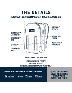 Mochila Impermeable YETI Panga 28 - Amarillo Luciérnaga 2