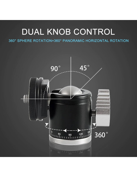 Adaptador de Montaje de Trípode SRUIM con Cabezal de Bola 360 Adaptador de Montaje de Trípode SRUIM con Cabezal de Bola 360