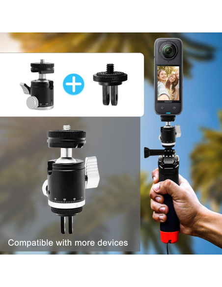 Adaptador de Montaje de Trípode SRUIM con Cabezal de Bola 360 Adaptador de Montaje de Trípode SRUIM con Cabezal de Bola 360