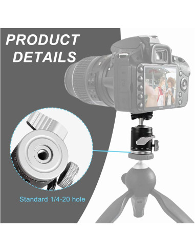 Adaptador de Montaje de Trípode SRUIM con Cabezal de Bola 360