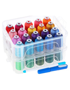 Kit de Hilo de Bordar New brothread 40 Colores 500m con Caja