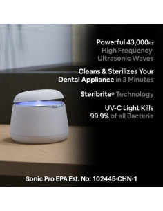 Limpiador Dental Ultrasonico Sonic Pro 43kHz - Negro Ónix 2