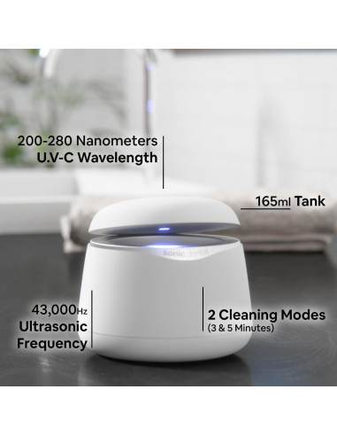 Limpiador Dental Ultrasonico Sonic Pro 43kHz - Negro Ónix