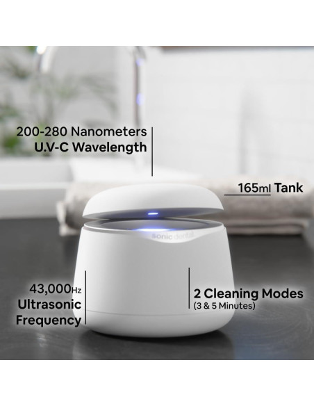 Limpiador Dental Ultrasonico Sonic Pro 43kHz - Negro Ónix