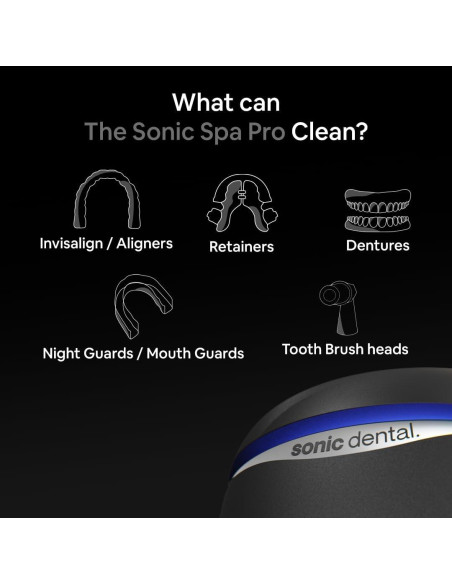 Limpiador Dental Ultrasonico Sonic Pro 43kHz - Negro Ónix