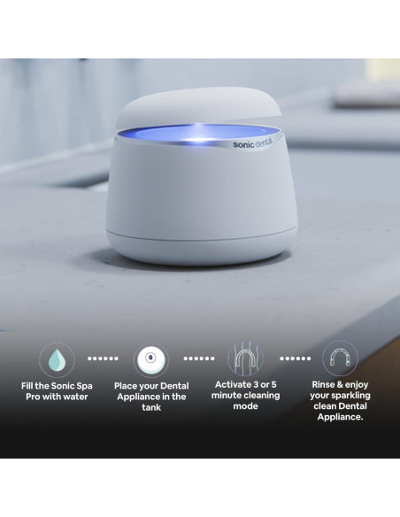 Limpiador Dental Ultrasonico Sonic Pro 43kHz - Negro Ónix