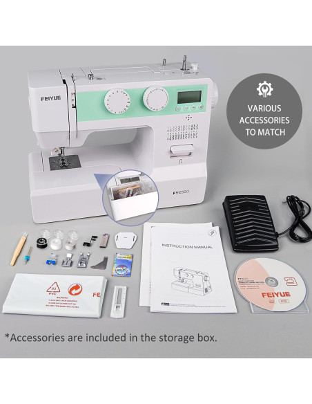 Máquina de Coser Eléctrica FEIYUE FYe320 con Pantalla LCD