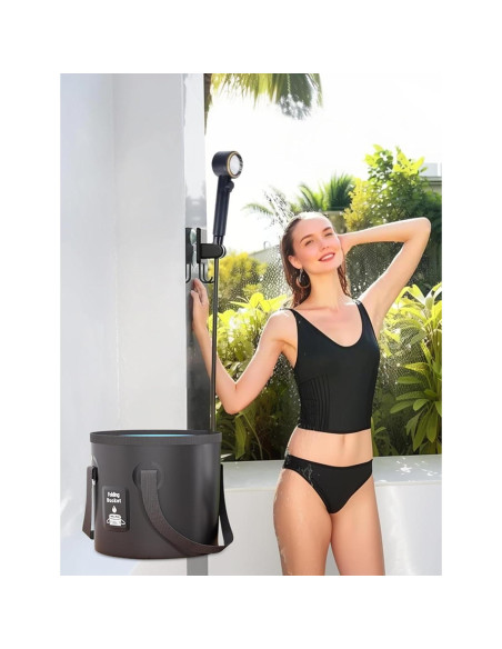 Bomba de Ducha Portátil Safetect A2501, 8000mAh, 5 Modos