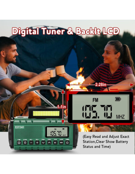 Radio Meteorológica NOAA Leaton Portátil con Carga Solar 10000mAh Radio Meteorológica NOAA Leaton Portátil con Carga Solar 10000mAh