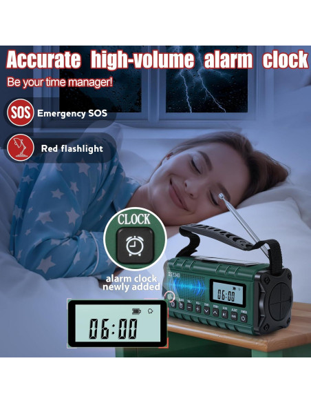 Radio Meteorológica NOAA Leaton Portátil con Carga Solar 10000mAh Radio Meteorológica NOAA Leaton Portátil con Carga Solar 10000mAh